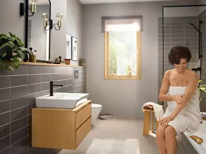 Hansgrohe Rebris E Змішувач для раковини, чорний матовий (72589670)