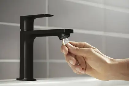 Hansgrohe Rebris E Змішувач для раковини, чорний матовий (72589670)