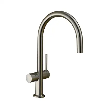 Кухонный смеситель 220, с запорным вентилем, 1jet Hansgrohe Talis M54 (цвет - сталь) 72805800