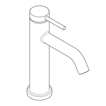Hansgrohe Tecturis S Змішувач для раковини, чорний матовий (73312670)