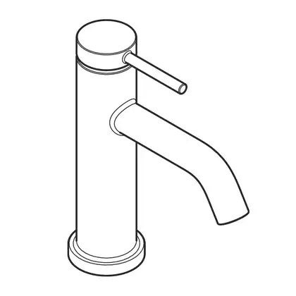 Кран для раковины, только для холодной воды 80 EcoSmart+ Hansgrohe Tecturis S (цвет - шлифованная бронза) 73313140