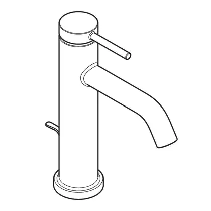 Hansgrohe Tecturis S Змішувач для раковини, чорний матовий (73314670)
