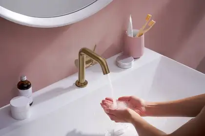HANSGROHE Tecturis S Змішувач для раковини, матова бронза (73320140)