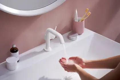 Hansgrohe Tecturis S Змішувач для раковини, білий матовий (73320700)