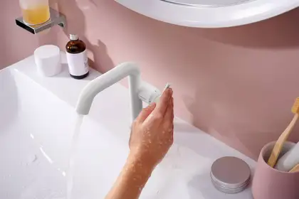 Hansgrohe Tecturis S Змішувач для раковини, білий матовий (73320700)