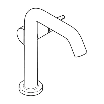 Смеситель для раковины 150 Fine CoolStart Hansgrohe Tecturis S (цвет - белый матовый), без донного клапана 73341700
