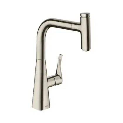 Смеситель Hansgrohe Metris Select M71 1jet, sBox для кухонной мойки (цвет - сталь) 73802800