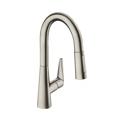 Смеситель для кухни 160, с вытяжным душем, 2jet, sBox Hansgrohe Talis M51 (цвет - сталь) 73850800