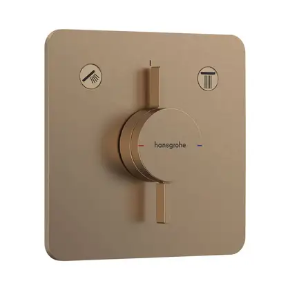 HANSGROHE DuoTurn Q Змішувач прихований, шліфована бронза (75414140)
