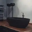Ванна зі штучного каменю Flaminia APP 176x91 h52,5cm, Carbone matt (AP176V) (AP176VCAR)