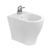 Біде для підлоги Flaminia APP 52x36 h43cm, безободкове, Latte Milky white matt (AP217) (AP217LAT)