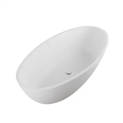 Ванна зі штучного каменю Flaminia APP 150x73 h52,5cm, Latte Milky white matt (AP150V) (AP150VLAT)