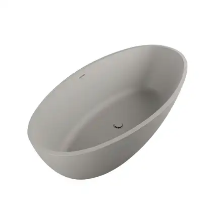 Ванна зі штучного каменю Flaminia APP 165x80 h52,5cm, Cenere matt (AP165V) (AP165VCEN)
