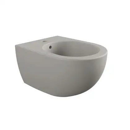 Біде підвісне Flaminia MINIAPP 48,5x36 h27cm, укорочене, Cenere matt (AP219) (AP219CEN)