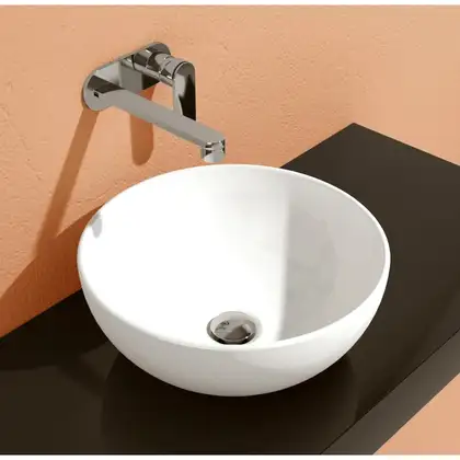 Умивальник на стільницю Flaminia APP d40 xh 16 cm, без переливу, Cenere matt (AP40A) (AP40ACEN)