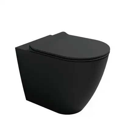 Унітаз підлоговий Flaminia Link із системою Goclean plus, carbone matt (LK117RG) (LK117RGCAR)