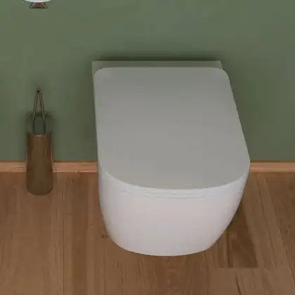 Унітаз підвісний з кришкою Flaminia PLAY 52x36x25.5 cм із системою Gosilent, білий глянсовий (PY118S/PYCW05) (PY118S_PYCW05)