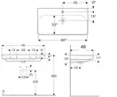 Geberit Smyle Square Раковина подвесная 90x48 см, белая (500.251.01.1)