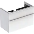 Тумба под раковину Geberit Smyle Square 88,4 см, белый глянцевый (500.354.00.1)