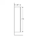 Пенал 36 х 29,9 х h118 см Geberit Smyle Square (500.361.JR.1)