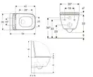 Geberit Smyle Square Унитаз подвесной Rimfree, белый (500.683.00.2)