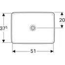 Geberit VariForm Раковина вбудована 55x40 см, біла (500.739.01.2)