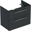 Тумба под раковину Geberit Selnova Square, slim rim 80 см, лава матовая 501.209.00.1