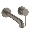 Змішувач для умивальника Grohe Essence New L-Size, зі стіни, на 2 отвори зовнішня частина, brushed hard graphite (29193AL1)
