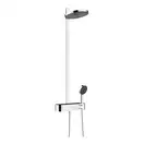 Душова система з термостатом Hansgrohe Pulsify Showerpipe 260 2jet EcoSmart із ShowerTablet Select 400 (колір - хром) 24241000