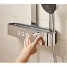 Душова система з термостатом Hansgrohe Pulsify Showerpipe 260 2jet EcoSmart із ShowerTablet Select 400 (колір - хром) 24241000