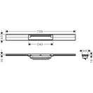 Трап для душа 70 см Hansgrohe RainDrain Flex, матовая бронза (56043140)