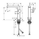 Hansgrohe Tecturis E Змішувач для раковини, хром (73040000)