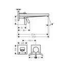 Hansgrohe Tecturis E Змішувач для раковини, шліфована бронза (73051140)