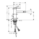 Hansgrohe Tecturis S Змішувач для біде, хром (73201000)