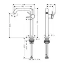 Hansgrohe Tecturis S Змішувач для раковини, матова бронза (73370140)