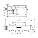 Hansgrohe Tecturis E Смеситель для ванны, белый матовый (73420700)