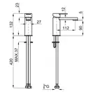 Змішувач для умивальника Noken Tono, хром (100184751)