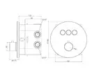 Paffoni Compact Box Термостат для душу, чорний матовий (CPT019NO)