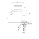 Змішувач для умивальника Paffoni Light без донного клапана Mercury Grey (LIG071MG)