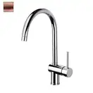 Змішувач для кухні Paffoni Light, з поворотним виливом, Brushed Copper (LIG280RMSP)