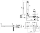 Paffoni Tango Смеситель для раковины, встраиваемый, хром (TA105CR70)