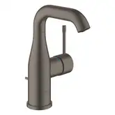 Змішувач для умивальника Grohe з донним клапаном Essence, brushed hard graphite (24173AL1)