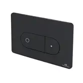 Клавіша змиву Noken Oval Smart-line подвійна, чорна (100104503)