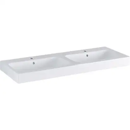 Умивальник підвісний Geberit iCon, подвійний, 120x48.5, білий (124120000)