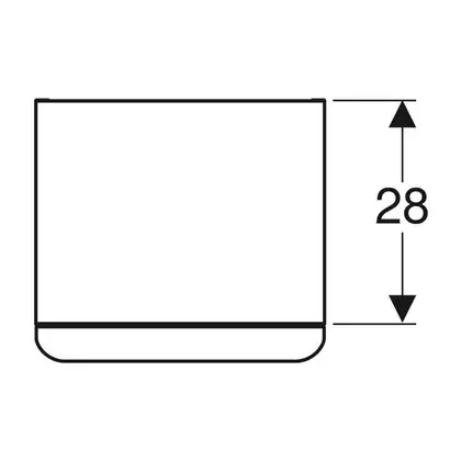 Шкафчик с одной дверцей, петли справа 36 х 32,6 х h60 см Geberit Smyle Square (500.359.JR.1)