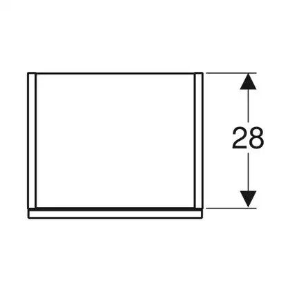 Пенал 36 х 29,9 х h118 см Geberit Smyle Square (500.361.JK.1)