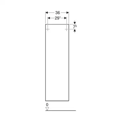 Пенал 36 х 29,9 х h118 см Geberit Smyle Square (500.361.JK.1)