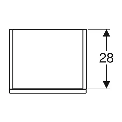 Пенал 36 х 29,9 х h118 см Geberit Smyle Square (500.361.JR.1)