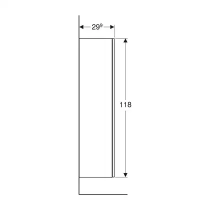 Пенал 36 х 29,9 х h118 см Geberit Smyle Square (500.361.JR.1)