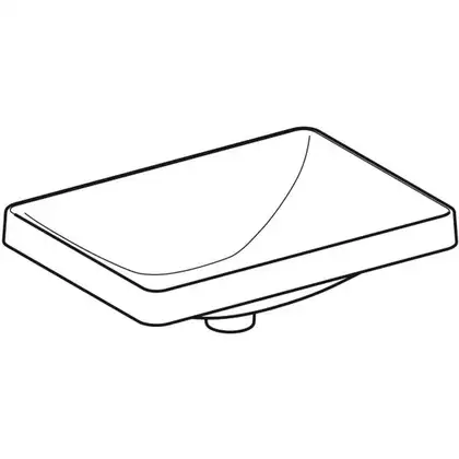 Geberit VariForm Раковина вбудована 55x40 см, біла (500.739.01.2)